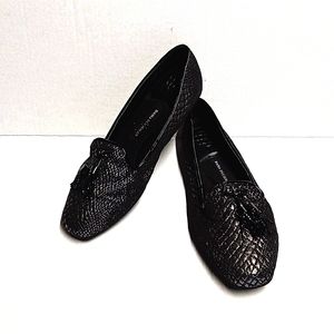 Dana Buchanan Metallic Tassel Snake Sabine Loafers